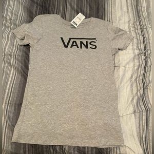 Women’s Gray Vans T-Shirt , Size:Medium